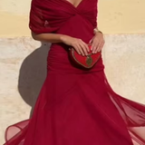 Lady™ - Elegantes Maxikleid für festliche Anlässe mit V-Ausschnitt