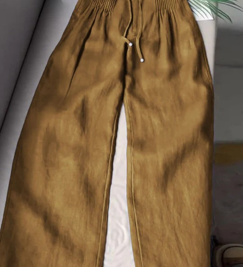 Sommerfeld | Weite Leinenhose für Damen (1 Kaufen, 1 GRATIS dazu)