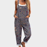 Sommerfeld | Leinen-Jumpsuit mit Blumenmuster