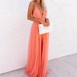 Sommerfeld | Maxikleid in Hellkoralle