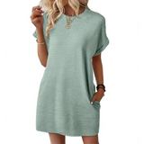 Ivay™ – Minimalistisches Sommerkleid mit Rundhalsausschnitt