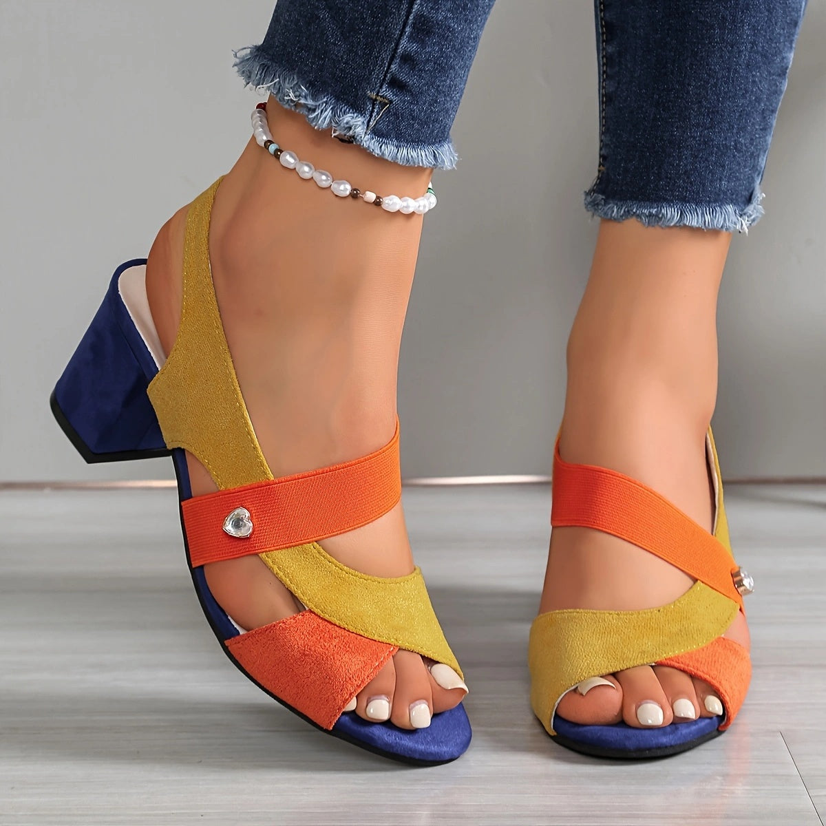 Sommerfeld™ | Komfortable High-Heels mit Kreuzriemen