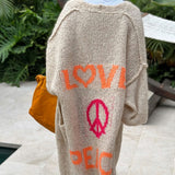 Sommerfeld | Liebe & Frieden - Long Sleeve Cardigan