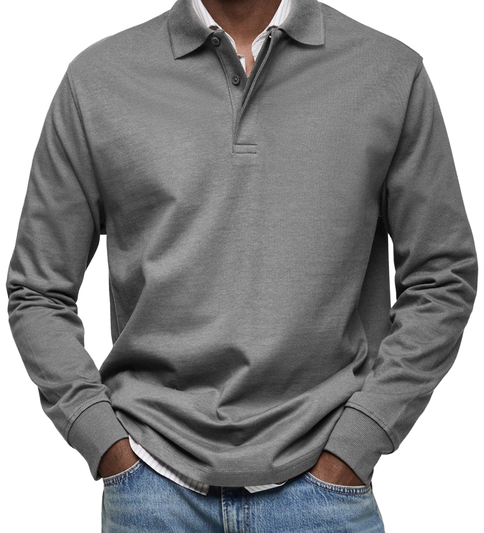 Sommerfeld | Langarm-Poloshirt für Herren (1 kaufen – 1 GRATIS dazu)