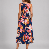Franziska | Boho-Halterneck Midi-Kleid