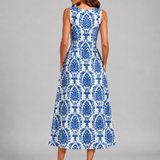 Franziska | Boho-Halterneck Midi-Kleid