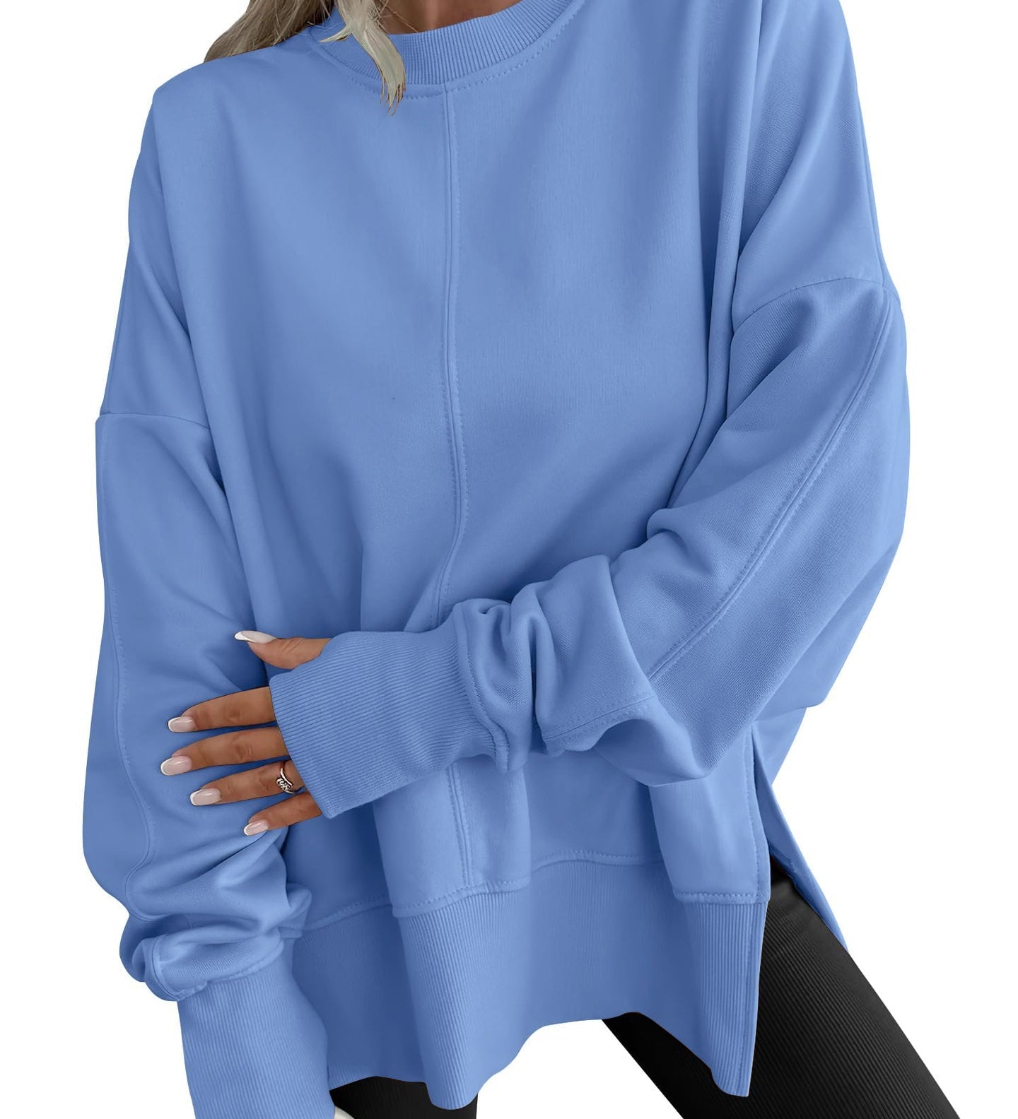 Lena™ |  Bequemes Oversized-Langarm-Sweatshirt