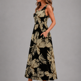 Franziska | Boho-Halterneck Midi-Kleid