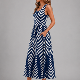 Franziska | Boho-Halterneck Midi-Kleid