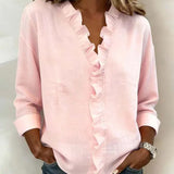 Beatrice | Edle V-Ausschnitt Bluse