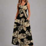 Franziska | Boho-Halterneck Midi-Kleid