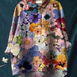 Alodia | Florale Französische Vintage-Bluse