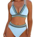 Stephanie | Figurbetontes Bikini-Set mit Kontrastdetails