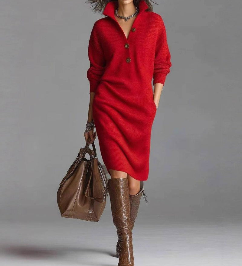 Apple™ - Warmes Elegantes Kleid | Bequem