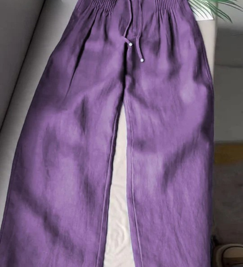 Sommerfeld | Weite Leinenhose für Damen (1 Kaufen, 1 GRATIS dazu)