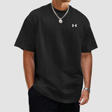 Unifarbenes, strukturiertes, schnelltrocknendes T-Shirt für Männer
