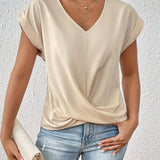 Sommerfeld | Lässiges T-Shirt mit Sweetheart-Ausschnitt