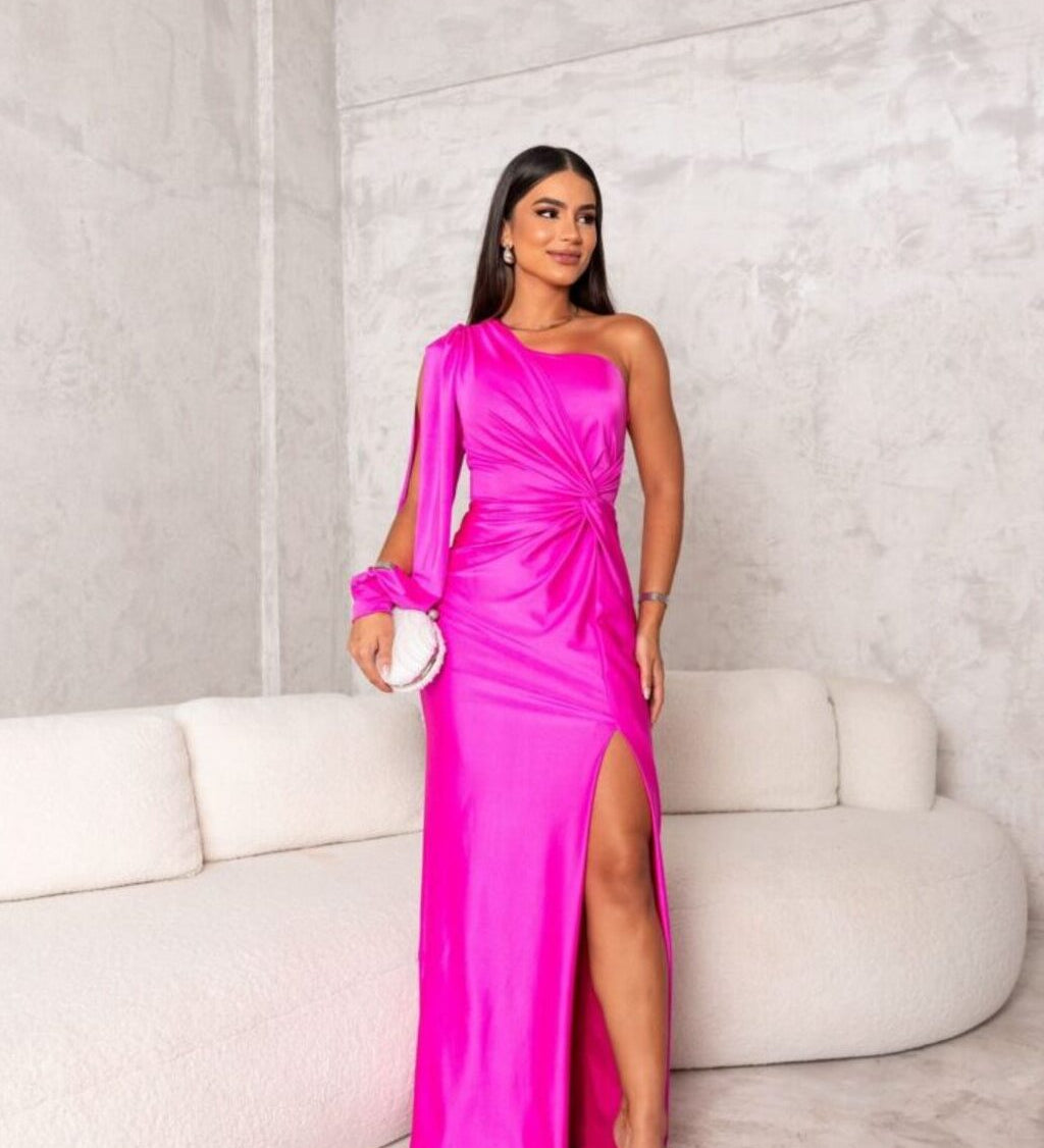 Dorie™ - Asymmetrisches Kleid mit Langem Schlitz