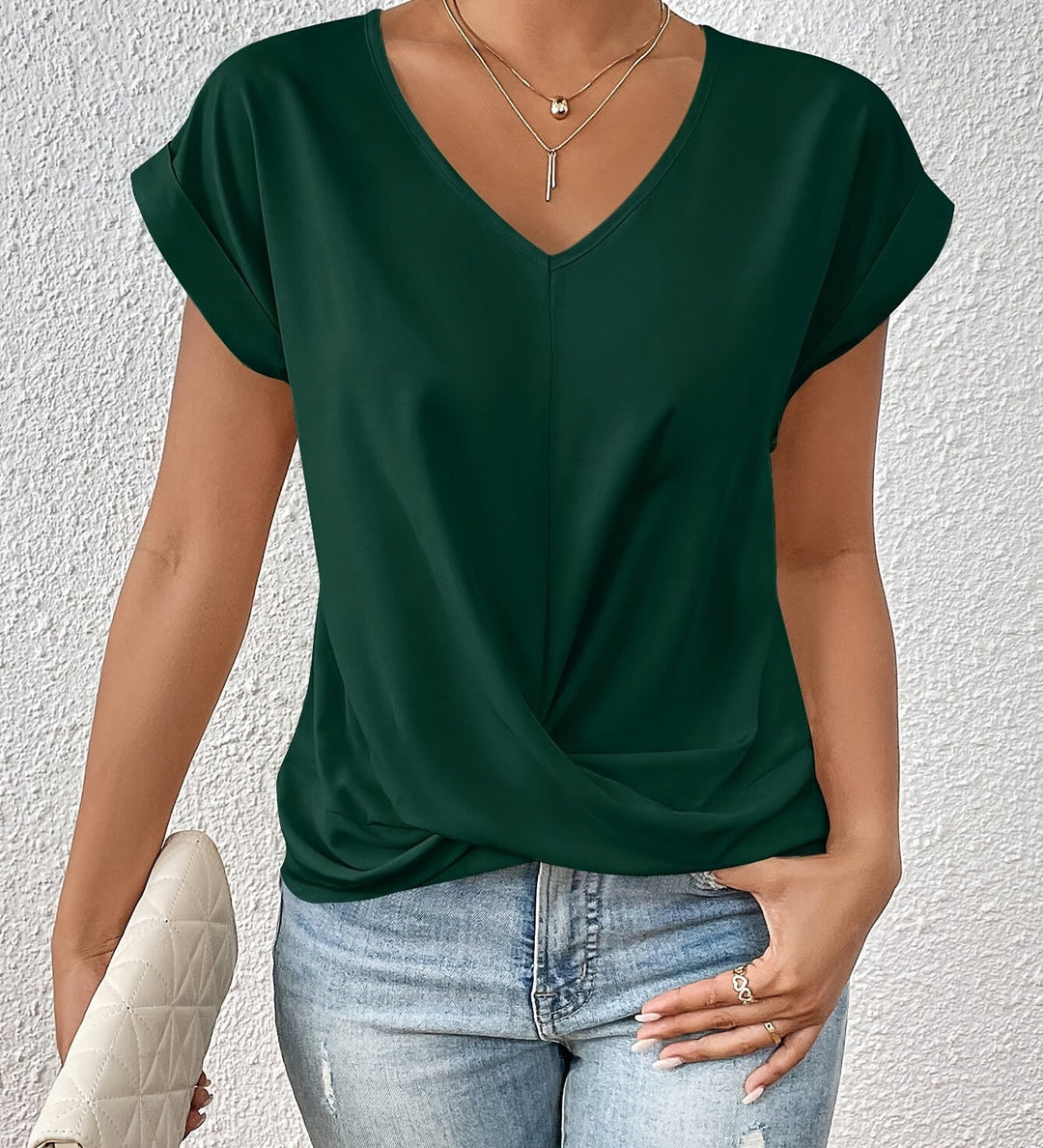 Tionna | Gemütliches V-Ausschnitt Shirt