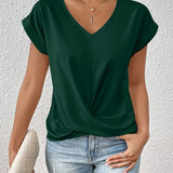 Sommerfeld | Lässiges T-Shirt mit Sweetheart-Ausschnitt