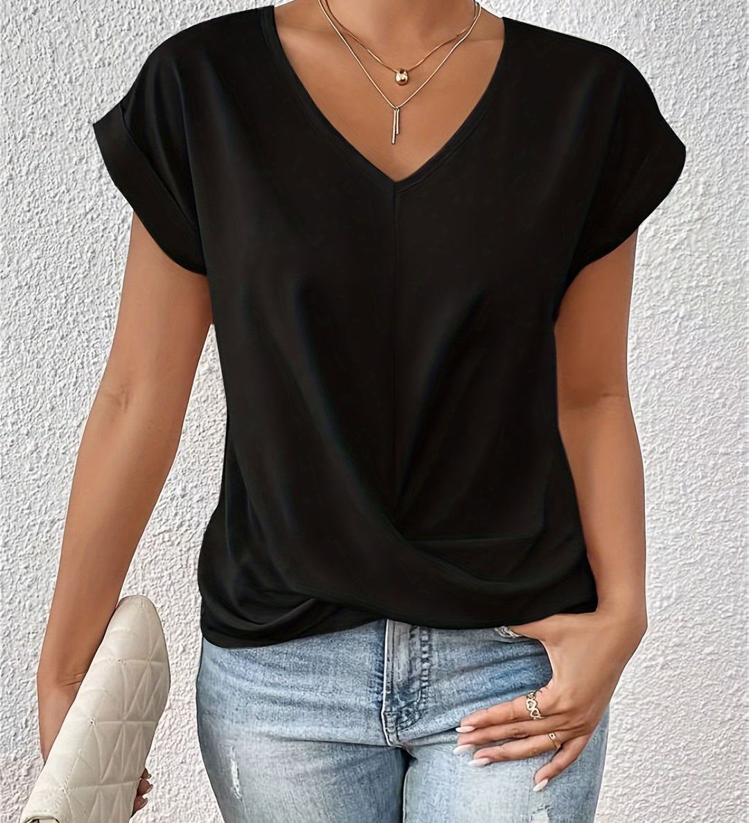 Tionna | Gemütliches V-Ausschnitt Shirt