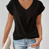 Sommerfeld | Lässiges T-Shirt mit Sweetheart-Ausschnitt