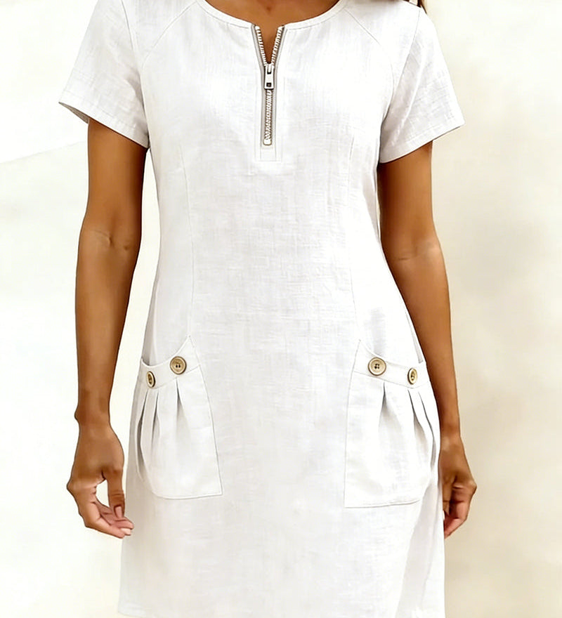 Sommerfeld | Leinenkleid in A-Linie