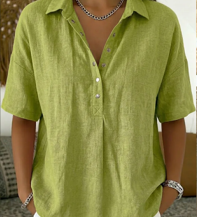 Sommerfeld | Bluse mit Kragen und Knopfleiste (1 kaufen, 1 GRATIS dazu)