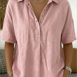 Sommerfeld | Bluse mit Kragen und Knopfleiste (1 kaufen, 1 GRATIS dazu)