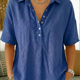 Sommerfeld | Bluse mit Kragen und Knopfleiste (1 kaufen, 1 GRATIS dazu)