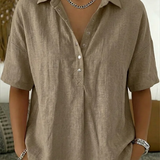 Sommerfeld | Bluse mit Kragen und Knopfleiste (1 kaufen, 1 GRATIS dazu)