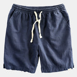 Hemd aus Leinen-Viskose-Mischung mit Knöpfen & Shorts aus Leinen-Baumwoll-Mischung mit Kordelzug
