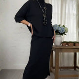 Marlene™ - Strick-Set mit Geripptem Rock
