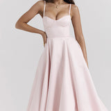 YLIANA | Romantisches Sommer Midi Kleid
