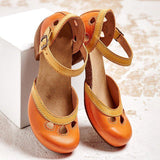 Laisy - Orthopädische Sandalen mit niedrigem Absatz