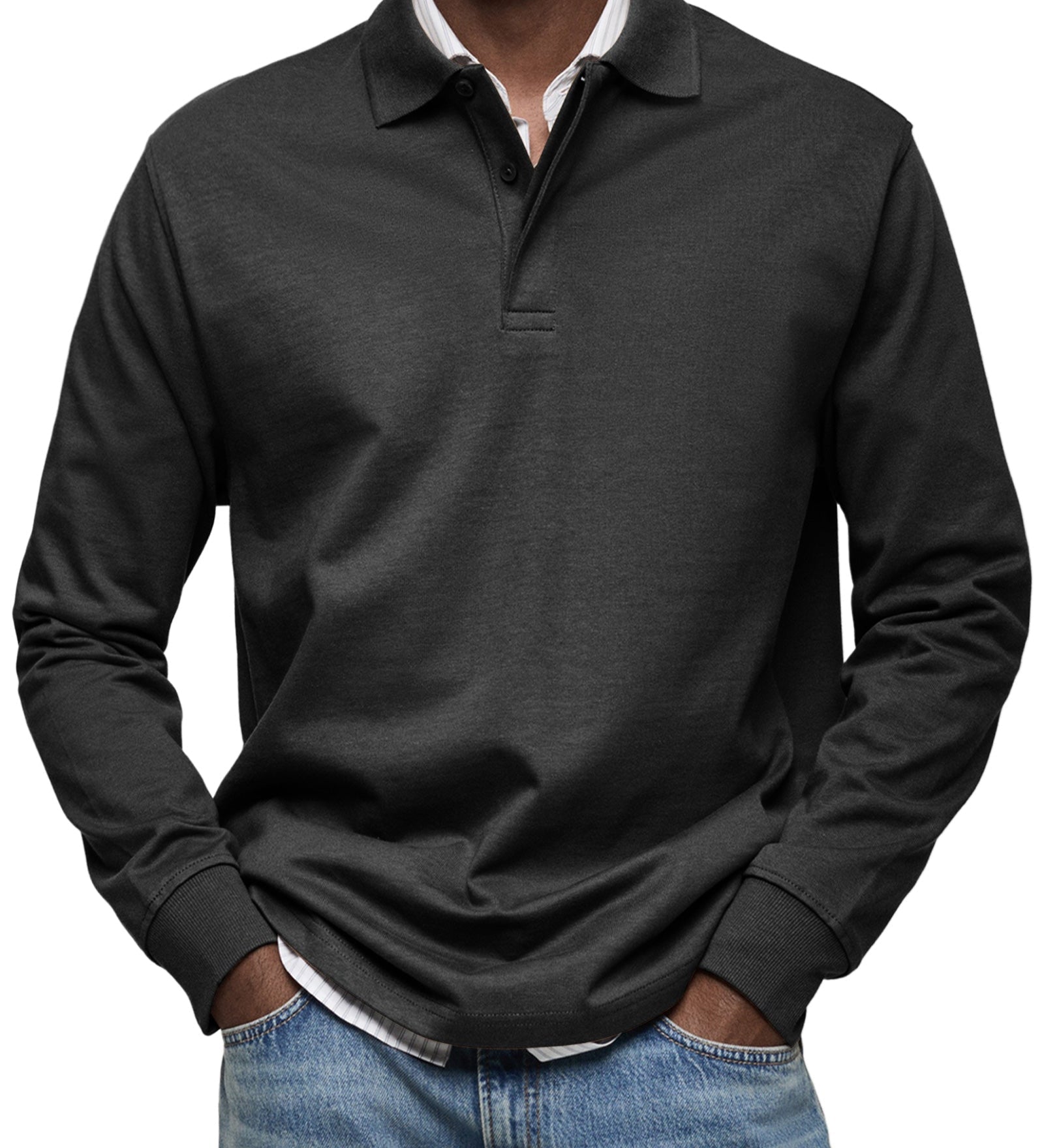 Sommerfeld | Langarm-Poloshirt für Herren (1 kaufen – 1 GRATIS dazu)