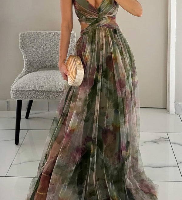 GISELLE | Chiffon Maxi Kleid