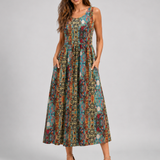 Franziska | Boho-Halterneck Midi-Kleid