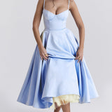 YLIANA | Romantisches Sommer Midi Kleid