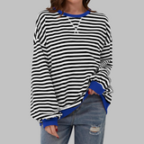 Sommerfeld | Gestreiftes Langarm-Sweatshirt mit Rundhalsausschnitt (1 kaufen, 1 gratis dazu)