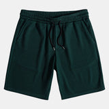 Muscle Fit geripptes Hemd mit Knopfleiste & Shorts