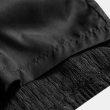 Geometrisches Jacquard-Kubanisches Hemd mit Ösen & strukturierte Shorts mit Futter