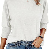 Wilma | Einfache Rundhalsausschnitt Bluse
