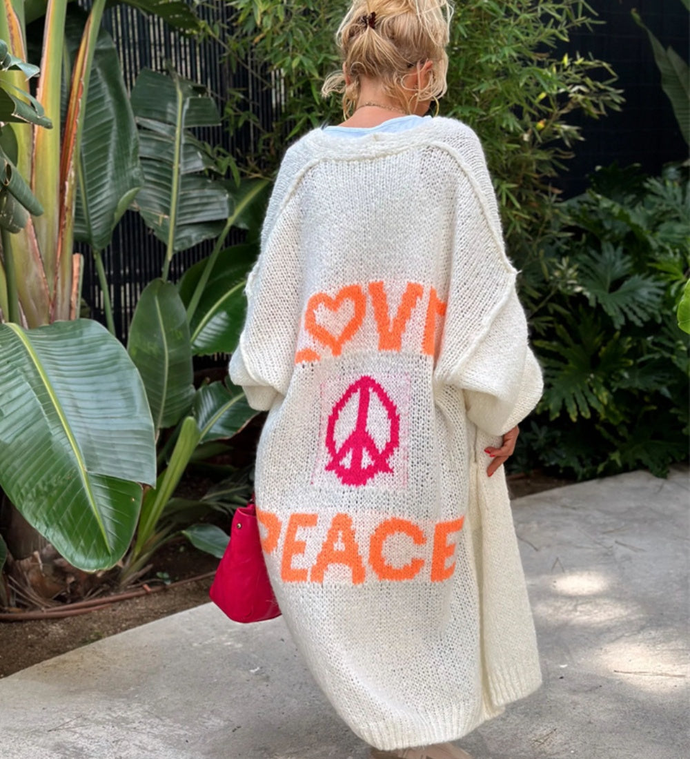 Sommerfeld | Liebe & Frieden - Long Sleeve Cardigan