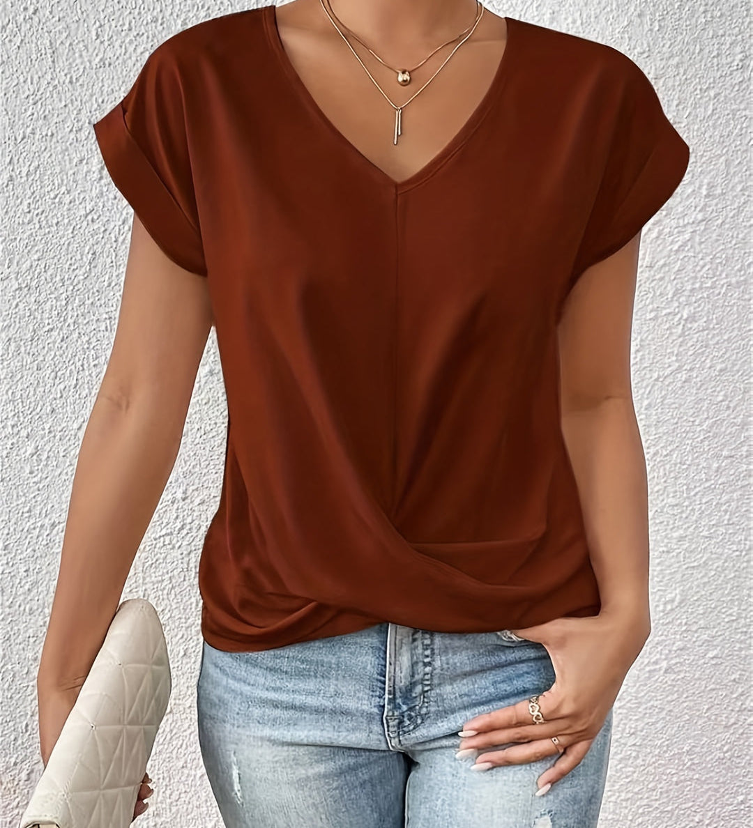 Tionna | Gemütliches V-Ausschnitt Shirt
