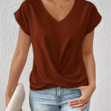 Sommerfeld | Lässiges T-Shirt mit Sweetheart-Ausschnitt