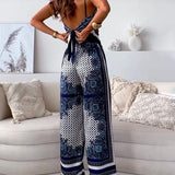 Helen | Urlaubstaugliches, stilvolles Schnür-Weste und Hose Zwei-Teile-Set Kleid
