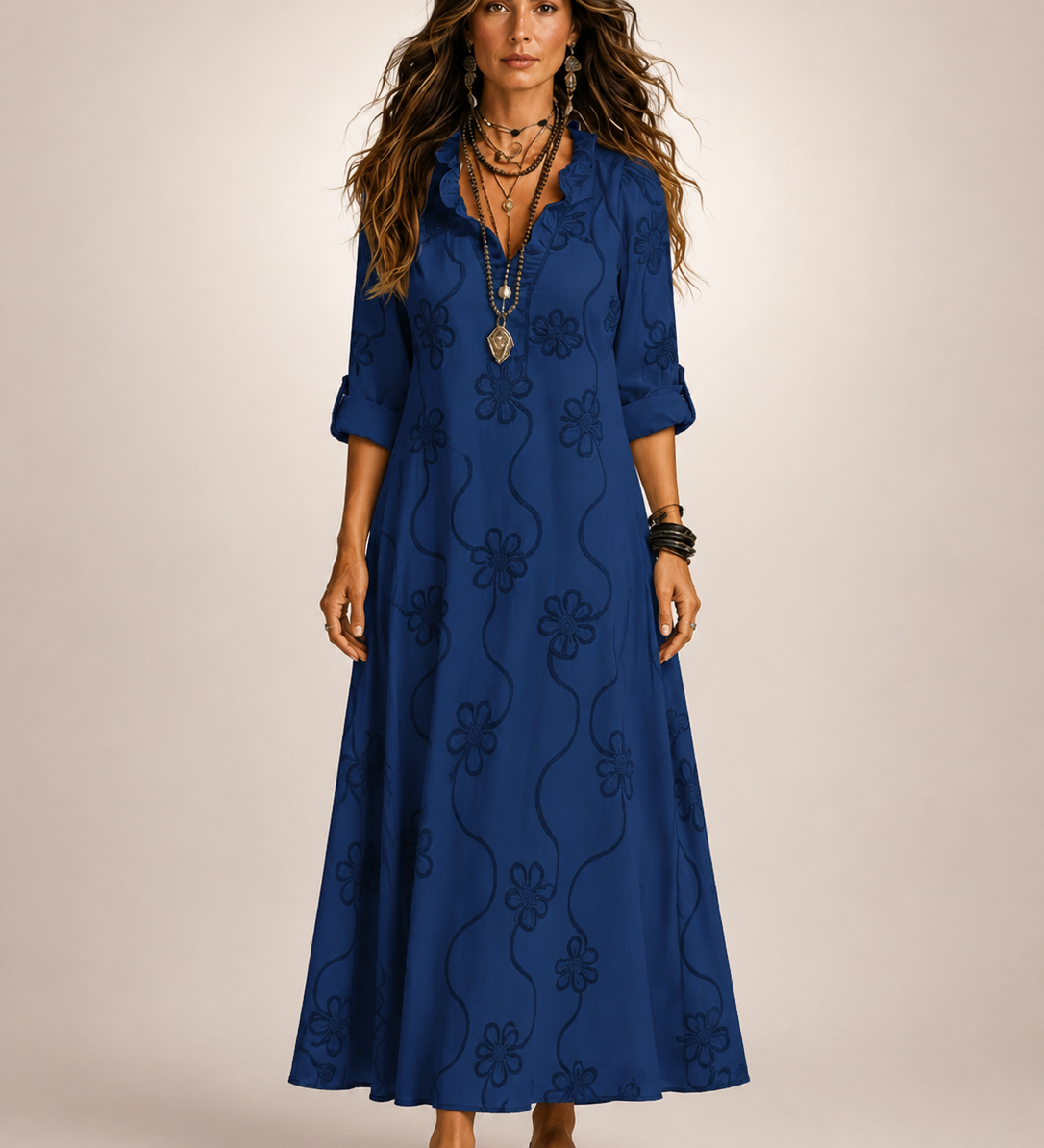 Merle | Bauchkaschierendes Blumen-Sommerkleid
