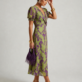 Michaela | Midikleid mit Blumenmuster