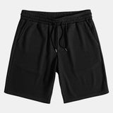 Muscle Fit geripptes Hemd mit Knopfleiste & Shorts